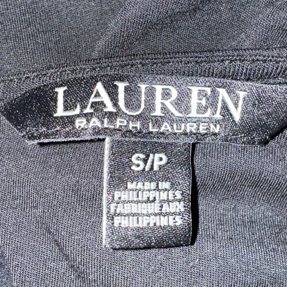 Lauren Ralph Lauren Wide Leg Cropped Stretchy Button Casual Jumpsuit Size S GUC - Picture 10 of 14